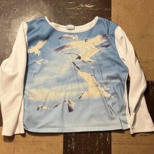 🪽Taylor Swift 1989 seagull crop sweater, RARE - Size Large